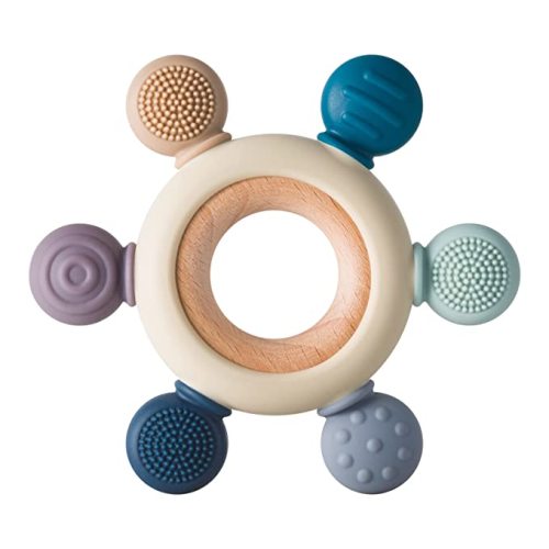 Baby Teething Toys Silicone Teethers (Grey)
