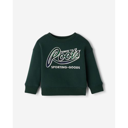 Baby Plaid Applique Crew