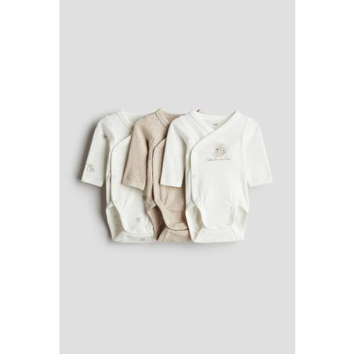 3-pack wrapover bodysuits
