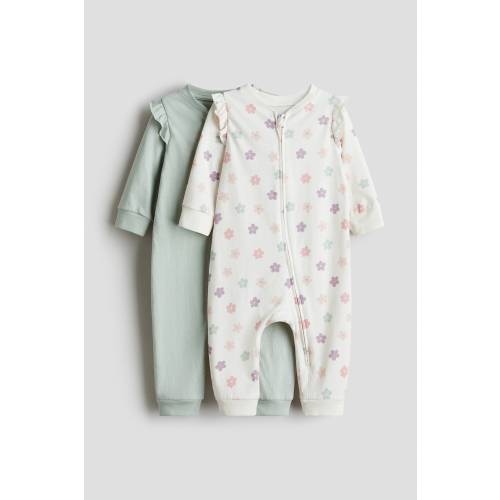 2-PACK COTTON PAJAMA JUMPSUITS
