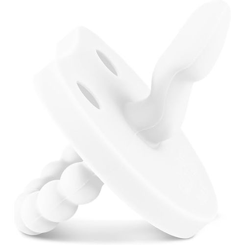 Ryan & Rose Cutie PAT Smile - Orthodontic Pro Pacifier and Teether (White)