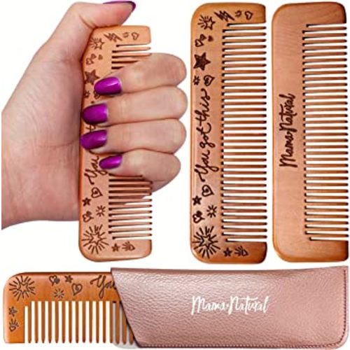 Mama Natural Birthing Comb For Labor Pain | Wooden Comb For Women - Labor Comb For Labor And Delivery Essentials | Wood Comb For Pregnancy Contraction, Labor Pain Relief & Labor Gifts For Women