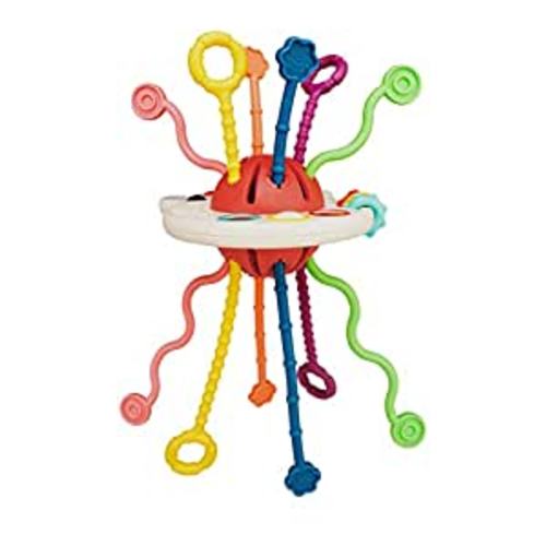 Amazon.com: Aprilwolf Sensory Montessori Toys for 1+ Year Old, Food Grade Silicone, Baby Pull String Activity Toy, Fine Motor Skills Travel Toys, Birthday Gifts for Infant 6 12 Months Boys Girls : Toys & Games