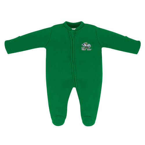 Notre Dame Fighting Irish Fleece Footed Romper | College Baby
