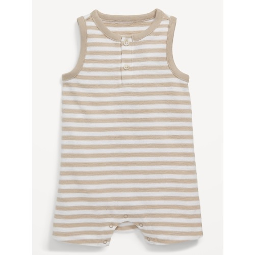Unisex Henley Romper for Baby