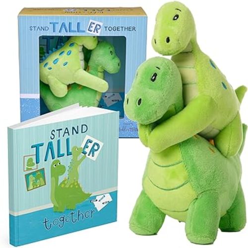Tickle & Main 3 Piece New Big Brother Gift for Boys, Includes Big Brother/Little Brother Dinosaur Stuffed Animals with Storybook, Ideal for Announcing a New Sibling, Educational and Engaging
