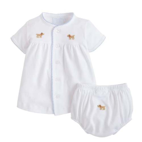 Pinpoint Layette Knit Set - Boy Lab