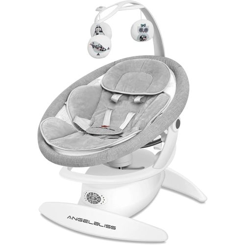 Baby Swing for Newborn Infant Toddler. Elevate Baby's Comfort & Joy-Ultimate 3-in-1 Rocker, Stationary Seat, Swing with Toys, Motion Detection, Bluetooth, and More