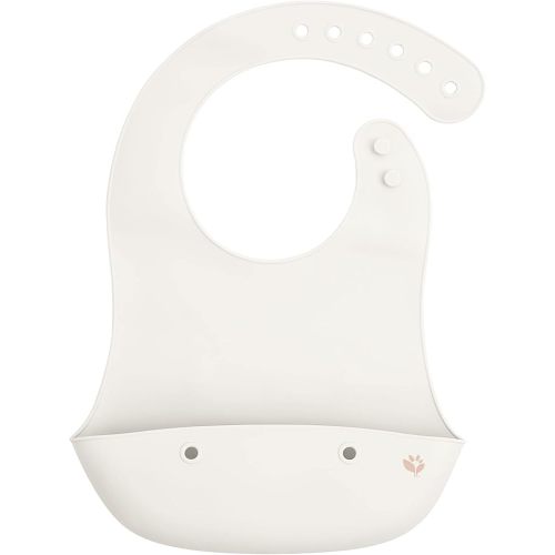 green sprouts Unisex Baby Scoop Silicone Bib, Light Spice