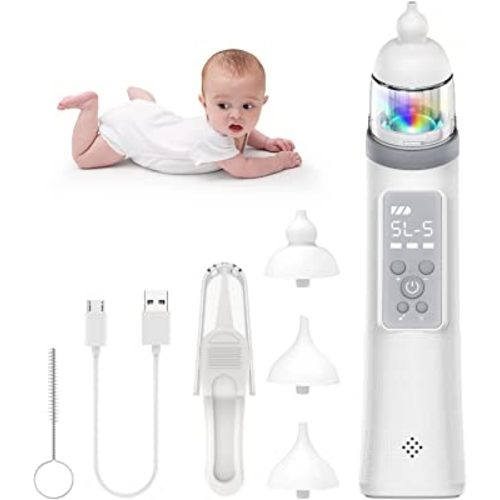 Nasal Aspirator for Baby, Baby Nose Sucker Mumgaroo Electric Nose Suction for Baby/Infant/Newborn/Toddler - 5 Levels & Music & Light Function, Automatic Booger Sucker Rechargeable Baby Nasal Aspirator