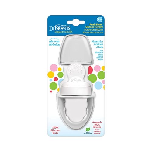 Dr. Brown's Designed to Nourish, Fresh Firsts Silicone Feeder, Grey, One Size (Pack of 2)