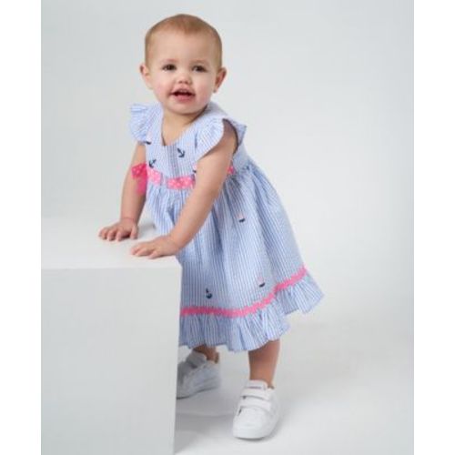 Baby Girls Nautical Seersucker Dress