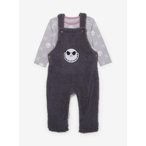 Disney The Nightmare Before Christmas Jack Skellington Infant Sherpa Overalls & Shirt Set | BoxLunch