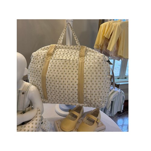 Edgehill Collection x Kristin Ellen Hockman Lottie Yellow Floral Weekender Bag