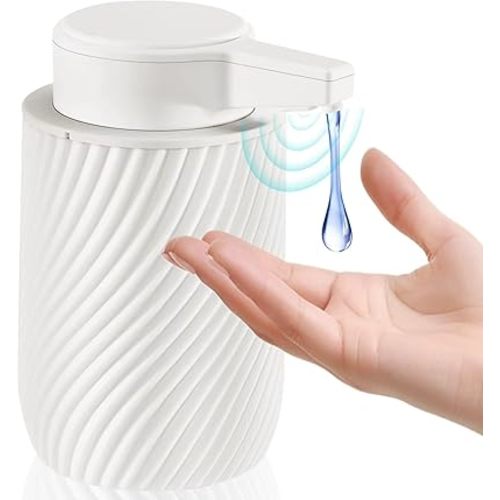 Automatic Soap Dispenser, 9oz Touchless Dish Hand Soap Dispenser Rechargeable with 3 Adjustable Soap Levels for Bathroom Kitchen Cream