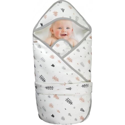 Newborn 0-12 Months Baby Swaddle Blanket Multifunctio Boys Girls Winter Warm Cotton Thick Mat Swaddling Wrap Soft Stroller Sleeping Sacks Infant (Forest)