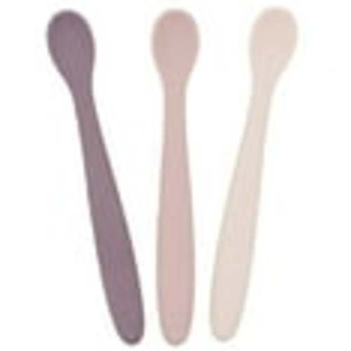 WeeSprout Silicone Baby Spoons, First Stage Infant Feeding Utensils With Soft-Tip, Set of 3