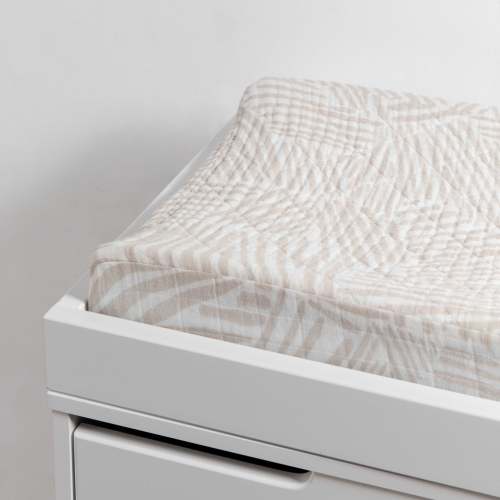 Babyletto Quilted Changing Pad Cover in GOTS Certified Organic Muslin Cotton