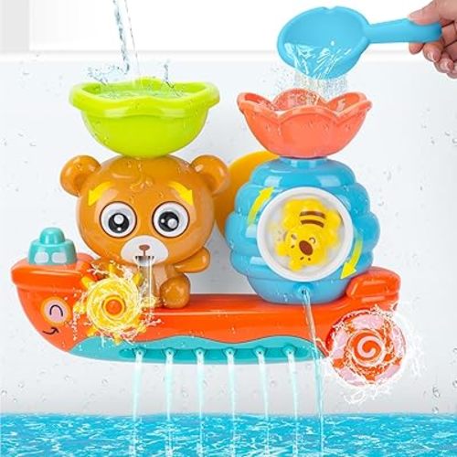 Bath Toys for Toddlers 1-3 Years Old,Baby Bath Toys 6-12+ Months,Bath Toys for Kids 3-5,Water Bathtub Toys for 1 2 3 Year Old Girls Boys Gifts,Toddlers Toys 1-2 Year Old,Sensory Toys for Toddler
