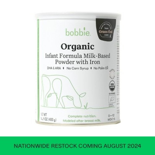 Bobbie Baby Organic Powder Infant Formula, Size: 14oz  - Out of Stock