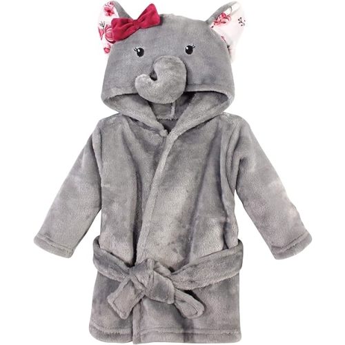 Hudson Baby Unisex Baby Plush Animal Face Bathrobe