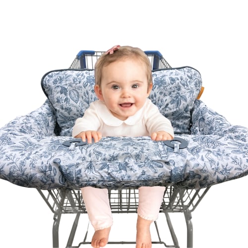 Baby Shopping Cart Cover - Heritage Blue