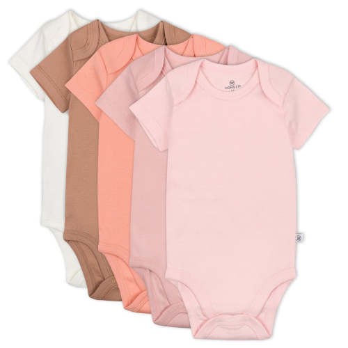 5-Pack Organic Cotton Short Sleeve Bodysuits | Honest Baby Clothing