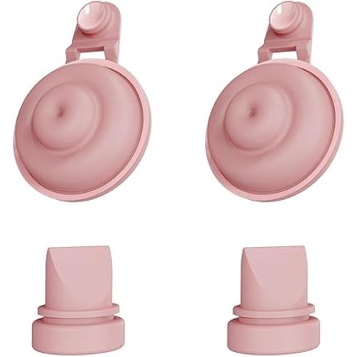 2pcs Duckbill Valves and 2pcs Silicone Diaphragms Compatible with Momcozy M9, Replace for Momcozy Mobile Flow M9 Breastfeeding Parts, Fit for Momcozy Breast Pump Part, Mom Cozy Pump Valves Diaphragms