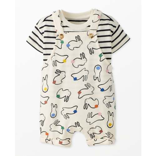 Baby Easter T-Shirt & French Terry Shortalls Set | Hanna Andersson