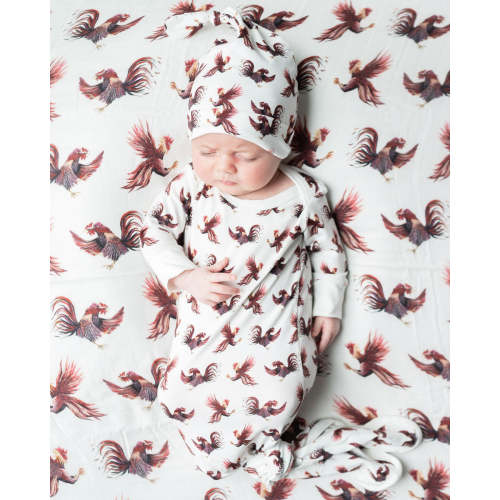 Gamecock - Newborn Gown + Hat