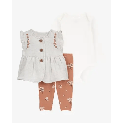 Baby 3-Piece Quilted Double Knit Vest Set - Carter's | Carter's