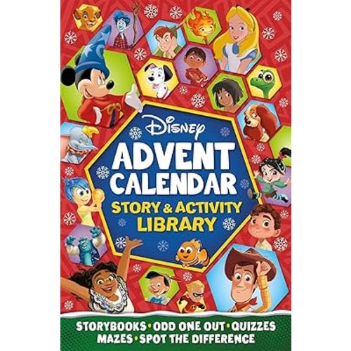 Disney: 5-in-1 Advent Calendar: Story & Activity Library with 24 Books to Open Every Day Leading Up to Christmas