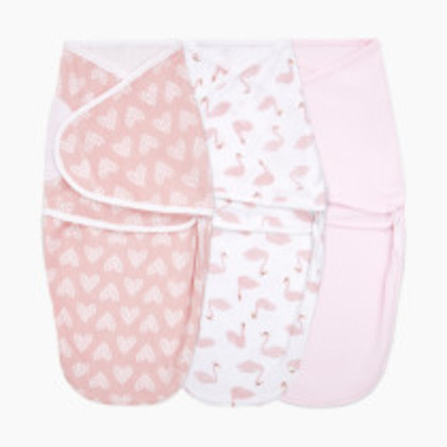 Aden + Anais Essentials Cotton Wrap Swaddles (3 Pack) - Briar Rose, 0-3 Months, 3