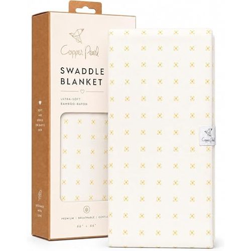 Copper Pearl Swaddle Blankets for Newborns | Soft Stretchy Receiving Blankets for Boys and Girls | Large 46 x 46 Inch Baby Blankets | Lightweight and Breathable Swaddles | Santa Fe