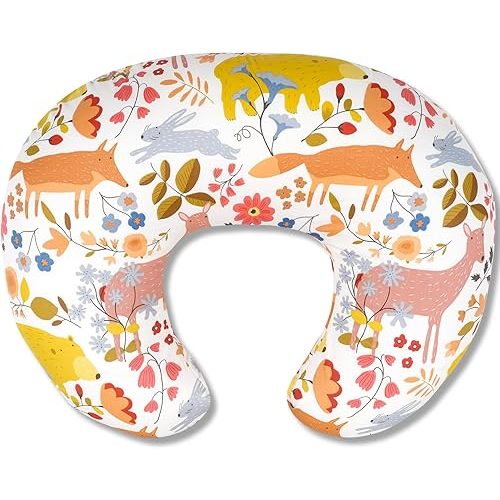 x-vesolje Nursing Pillow, Breastfeeding Pillow with Removable Cover, Ergonomic Breast Feeding Pillow, Baby Feeding Support Pillow for Mom Easier Breastfeeding- Original Size/Jungle