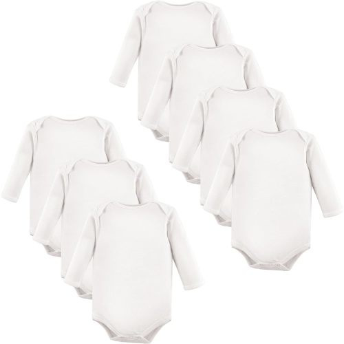 Luvable Friends Unisex Baby Cotton Long-Sleeve Bodysuits