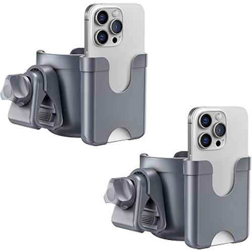 Guiseapue 2-Pack Cup Holder for Walker: Wheelchair Cup Holder for Seniors and Adults, Rollator Wheelchair Walker Accessories, Bottle Drink Holder for Rolling Walker, Mobility Scooter