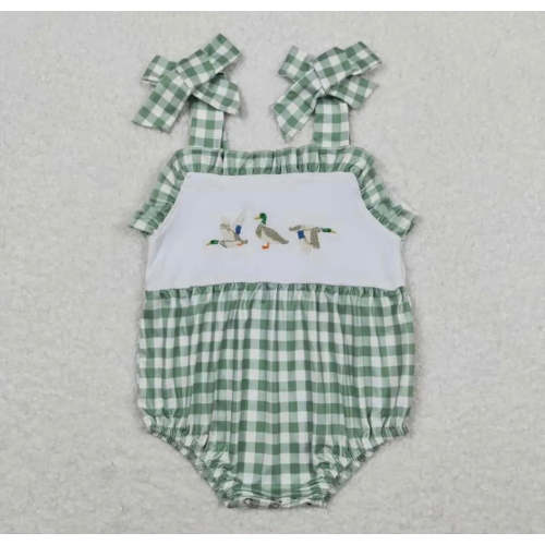 baby girl duck romper