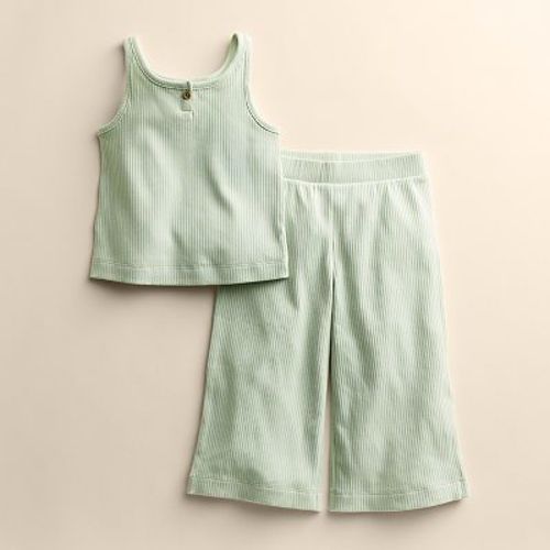 Baby & Toddler Girl Little Co. By Lauren Conrad Ribbed Tank Top & Relaxed Bottoms Set