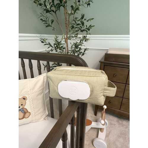 Gingham Diaper & Wipe Bag