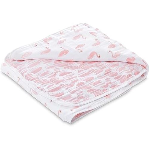 aden + anais Essentials Dream Blanket, Muslin Baby Blankets for Girls & Boys, Ideal Lightweight Newborn Nursery & Crib Blanket, Unisex Toddler & Infant Bedding, Shower & Registry Gift,Swans