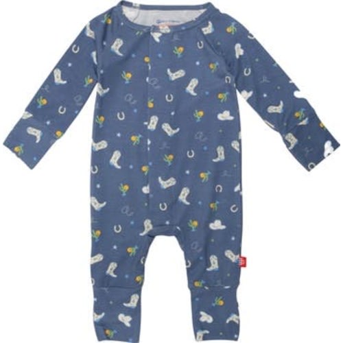 Rodeo Drive Magnetic Convertible Romper, 0-3M