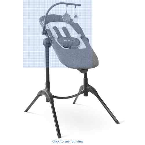 Baby Delight Bloom Baby Seat | Soothing and Adjustable Baby Chair | Portable and Compact | Charcoal Tweed