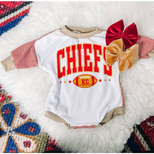 Kansas C's Bubble Romper With Snaps| bubble romper | newborn baby outfit | baby outfit | birthday baby outfit