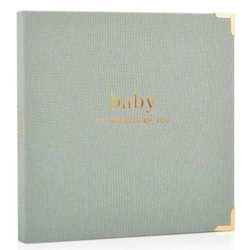 Keepsake Baby Memory Book For Boys And Girls – Timeless First 5 Year Baby Journal, Scrapbook And Photo Album