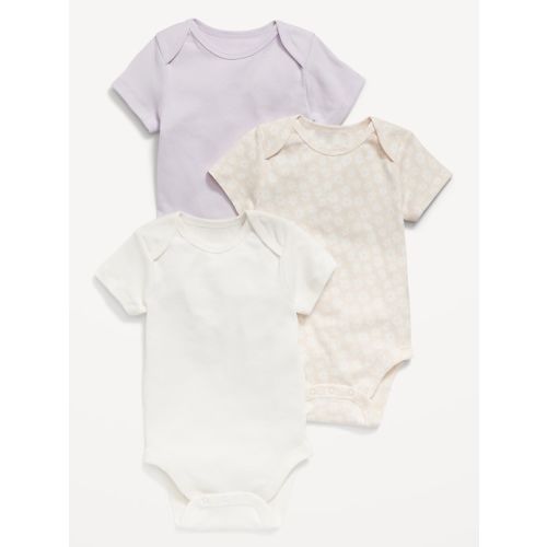 Unisex Short-Sleeve Bodysuit 3-Pack for Baby