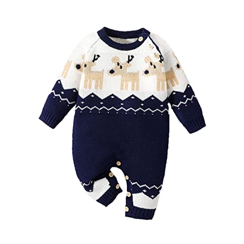 MSTOZE Baby Boy Christmas Sweater Pullover Outfit Toddler Sweater Girls Deer Christmas Sweater for Christmas Best Gift