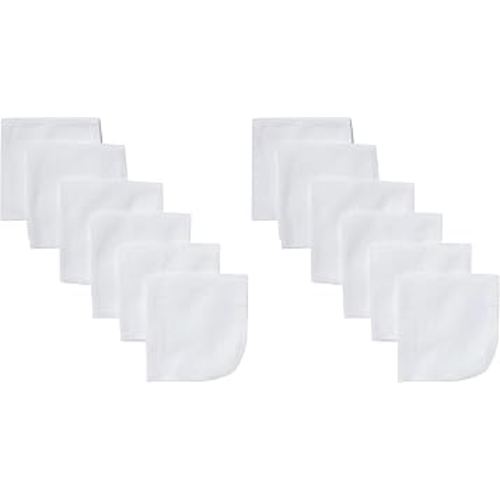Gerber Washcloth, White, 6-Count (Pack of 2)