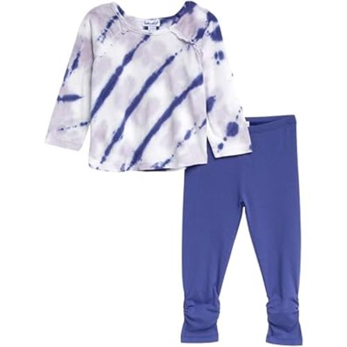 Splendid baby girls Zebra Tie Dye Infant Long Sleeve and Pants Set, Tie Dye, 3-6M US