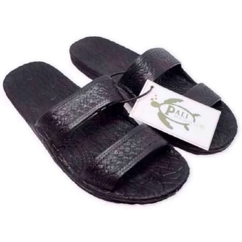 Pali Hawaii Black JANDAL + Certificate of Authenticity